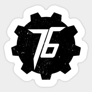 76-Distressed B Sticker